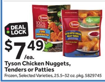 Stop&Shop Tyson chicken nuggets, tenders or patties offer
