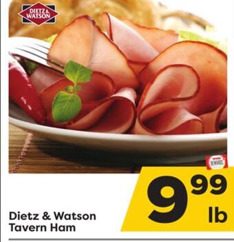 Weis Markets Dietz & watson tavern ham offer
