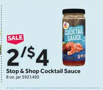 Stop&Shop Stop & shop cocktail sauce offer