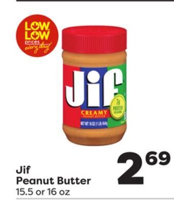 Weis Markets Jif peanut butter offer