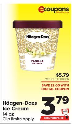 Weis Markets Häagen-dazs ice cream offer