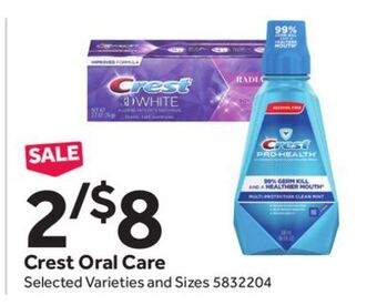 Stop&Shop Crest oral care offer