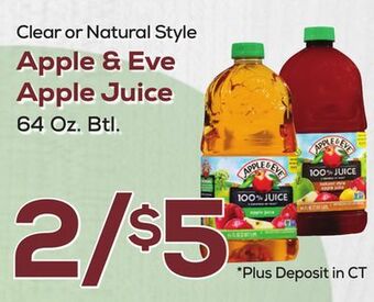 DeCicco & Sons Apple & eve apple juice offer