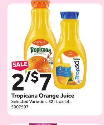 Stop&Shop Tropicana orange juice offer