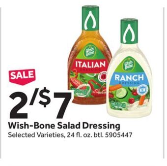 Stop&Shop Wish-bone salad dressing offer