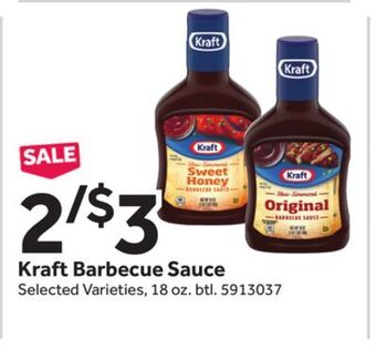 Stop&Shop Kraft barbecue sauce offer