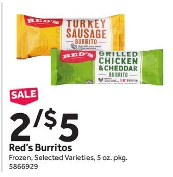 Stop&Shop Red's burritos offer