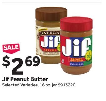 Stop&Shop Jif peanut butter offer