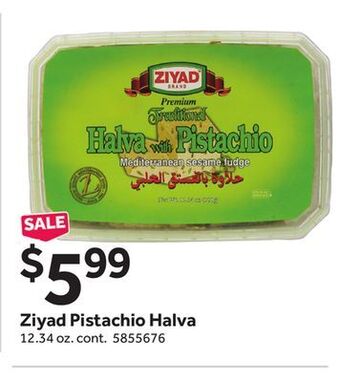 Stop&Shop Ziyad pistachio halva offer