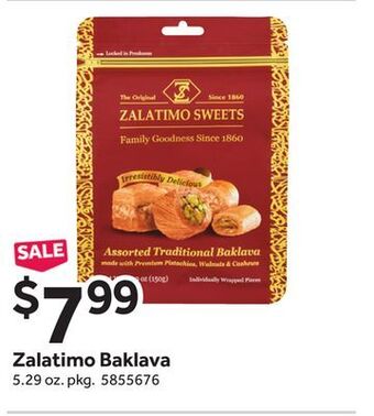 Stop&Shop Zalatimo baklava offer