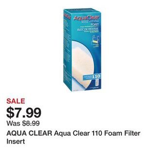 Petsmart Aqua clear 110 foam filter insert offer