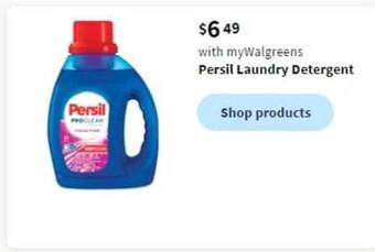 Walgreens Persil laundry detergent offer
