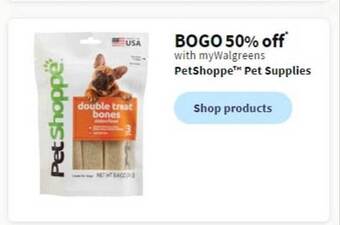 Walgreens Petshoppe pet supplies offer
