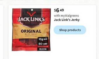 Walgreens Jack link's jerky offer