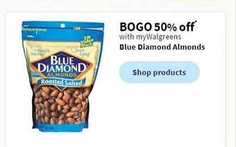 Walgreens Blue diamond almonds offer