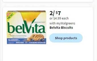 Walgreens Belvita biscuits offer