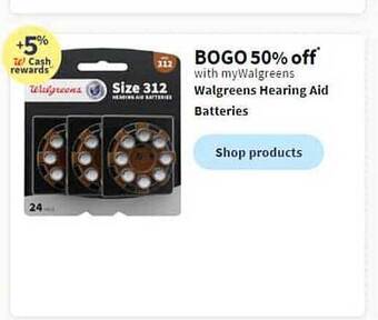 Walgreens Walgreens hearing aid batteries offer