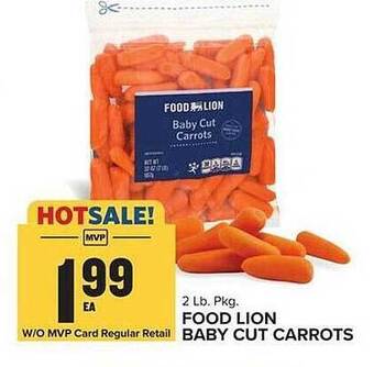 Food Lion Food lion baby cut carrots offer
