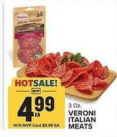 Food Lion Veroni italian meats offer
