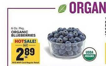 Food Lion Organic blueberries offer
