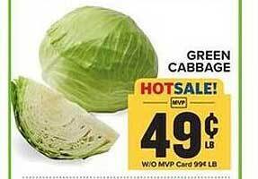 Food Lion Green cabbage offer