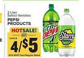 Food Lion Pepsi products offer