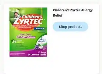 Walgreens Children's zyrtec allergy relief offer