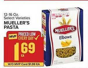 Food Lion Mueller's pasta offer