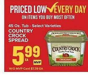 Food Lion Country crock spread offer