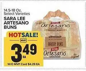 Food Lion Sara lee artesano buns offer