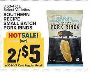 Food Lion Southern recipe small batch pork rinds offer