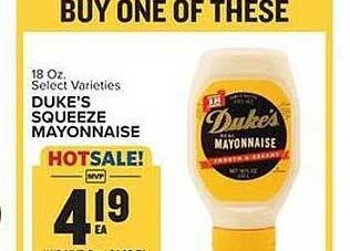 Food Lion Duke's squeeze mayonnaise offer