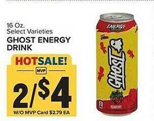 Food Lion Ghost energy drink offer