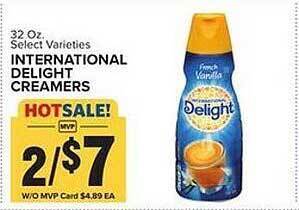 Food Lion International delight creamers offer