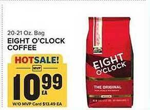 Food Lion Eight o'clock coffee offer