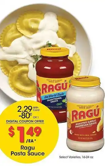 Gerbes Ragu pasta sauce offer