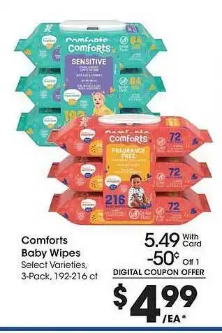 Gerbes Comforts baby wipes offer