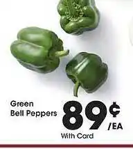 Gerbes Green bell peppers offer