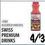 Karns Swiss premium drinks offer