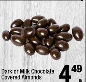 Super King Markets Dark or milk chocolate covered almonds offer