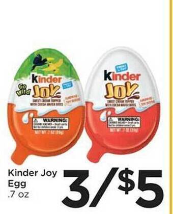 Food 4 Less Kinder joy egg offer