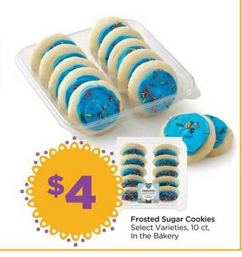 Food 4 Less Frosted sugar cookies offer