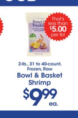 Price Rite Bowl & basket shrimp offer