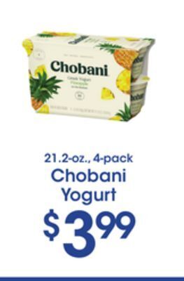 Price Rite Chobani yogurt offer