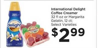 Foods Co International delight coffee creamer offer
