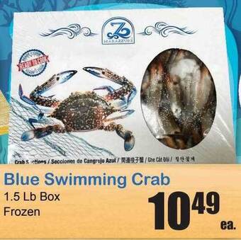 Times Supermarkets Blue swimming crab offer