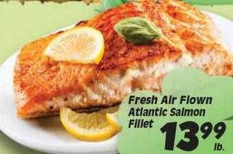 Times Supermarkets Fresh air flown atlantic salmon fillet offer