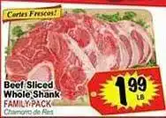 Superior Grocers Beef sliced whole shank offer