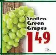 Butera Seedless green grapes offer