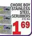 Ctown Chore boy stainless steel scrubbers offer